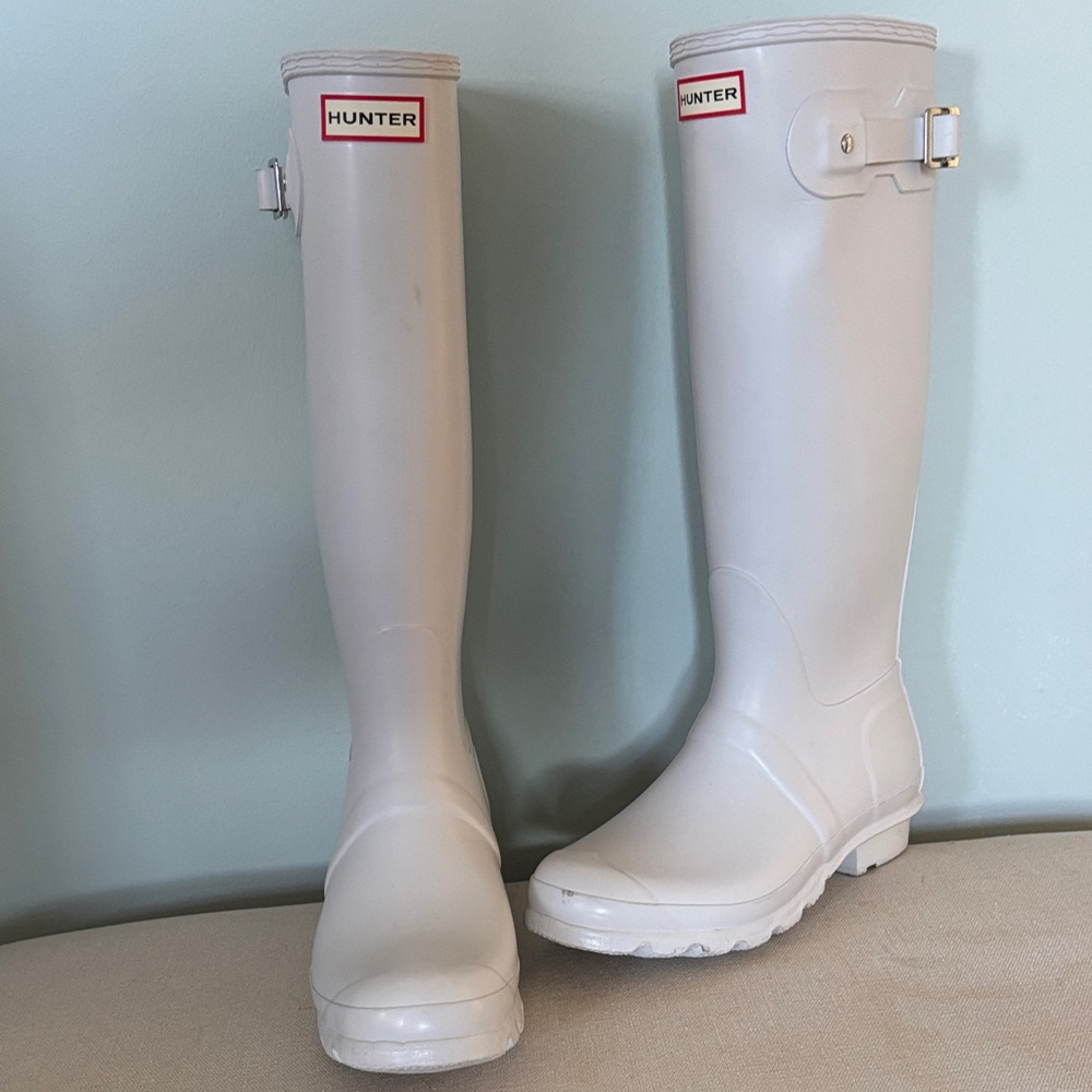 Hunter Classic White Tall Boots